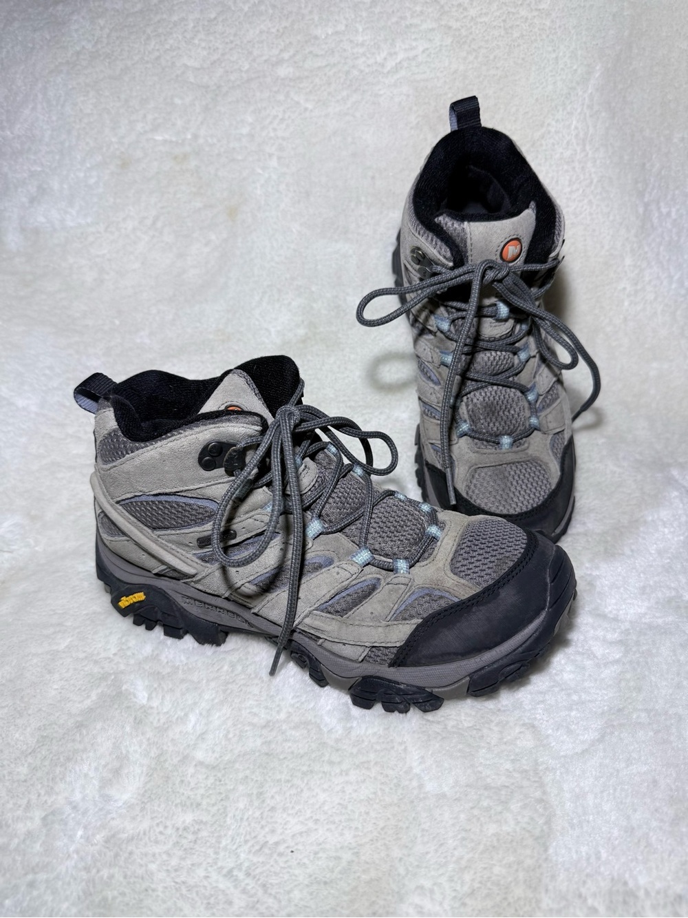 Merrell Women's Moab 2 Mid Waterproof Hiking Boot outdoor Granite J06054 sz 9.5
